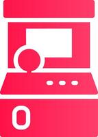 Glyph pink Gradient vector