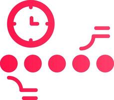 Circle Accent Timeline Creative Icon Design vector