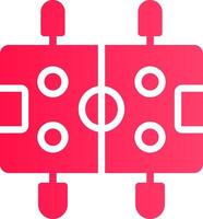 Glyph pink Gradient vector