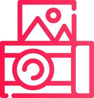 Instant Camera Creative Icon Design vector