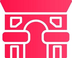 Arc De Triomphe Creative Icon Design vector