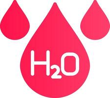 H2O creativo icono diseño vector