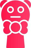 Glyph pink Gradient vector
