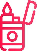 Glyph pink Gradient vector