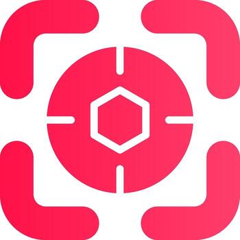 básico objetivo creativo icono diseño vector
