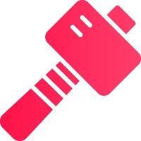 Glyph pink Gradient vector