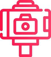 Selfie Stick Creative Icon Design vector