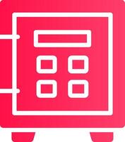 Glyph pink Gradient vector