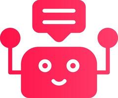 Chatbot Creative Icon Design vector