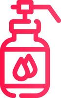 Glyph pink Gradient vector
