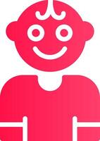 Glyph pink Gradient vector