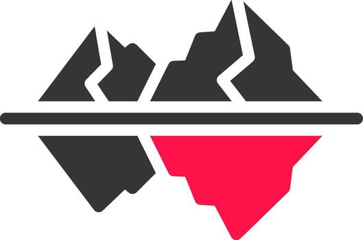 diseño de icono creativo iceberg vector