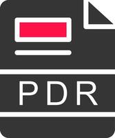 PDR Creative Icon Design vector