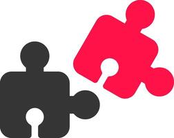 Puzzle Piece Creative Icon Design vector