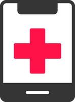 Medical Phone Creative Icon Design vector