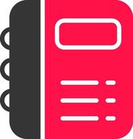 Glyph Red and Yellow Gradient vector