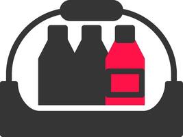 Bottle shelf Creative Icon Design vector