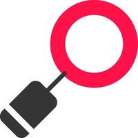 Magnifying Creative Icon Design vector