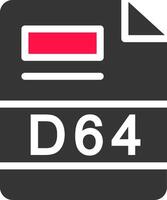d64 creativo icono diseño vector