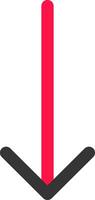 Down Arrow Creative Icon Design vector