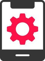 Mobile Setting Creative Icon Design vector