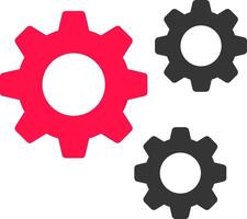 Setting Creative Icon Design vector