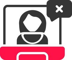 Wrong User Creative Icon Design vector