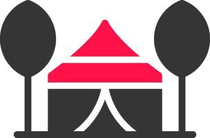 Tent Creative Icon Design vector
