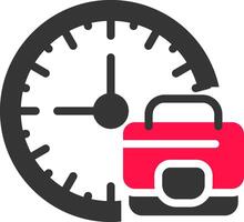 Work Time Boundaries Creative Icon Design vector