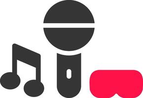 Virtual Concert Creative Icon Design vector