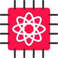 Quantum Computer Creative Icon Design vector