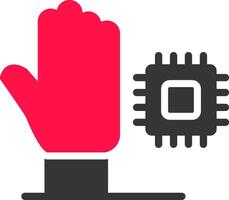 Microchip Implant Creative Icon Design vector