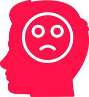 Emotions Sad Creative Icon Design vector