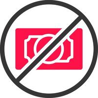 No Money Creative Icon Design vector