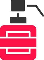 Glyph Red and Yellow Gradient vector