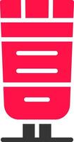 Glyph Red and Yellow Gradient vector