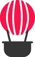 Hot Air Balloon Creative Icon Design vector