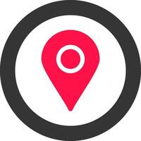 Location Pin Creative Icon Design vector