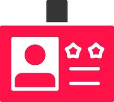 Glyph Red and Yellow Gradient vector