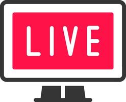 Live Streaming Creative Icon Design vector