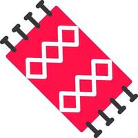 Glyph Red and Yellow Gradient vector
