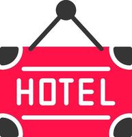 diseño de icono creativo de hotel vector