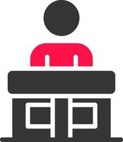 Receptionist Creative Icon Design vector