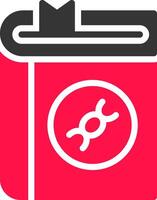 Glyph Red and Yellow Gradient vector