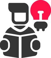 Self Learning Creative Icon Design vector