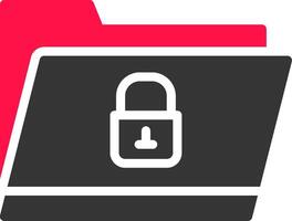 Locked Folder Creative Icon Design vector