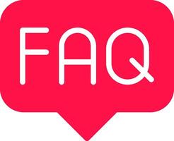 FAQ Creative Icon Design vector