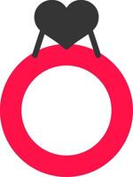 Glyph Red and Yellow Gradient vector