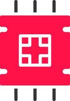 Glyph Red and Yellow Gradient vector