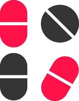 Pill Creative Icon Design vector